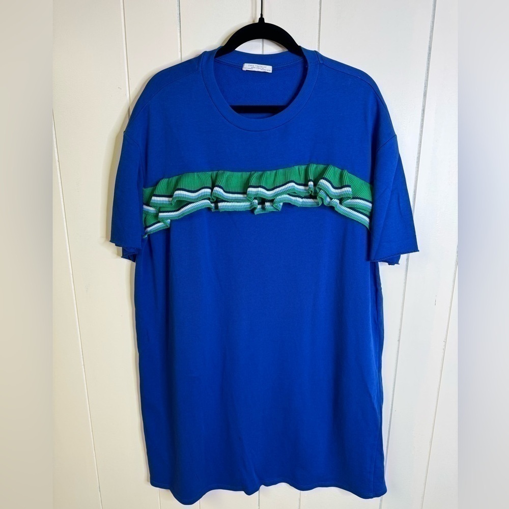 Zara Trafaluc Oversized T-Shirt Dress L - Picture 2 of 4